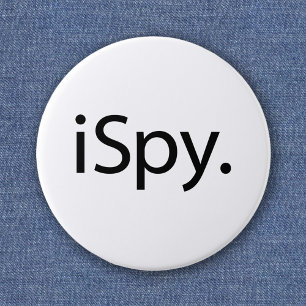 Badge Rond 5 Cm Je vois (iSpy)