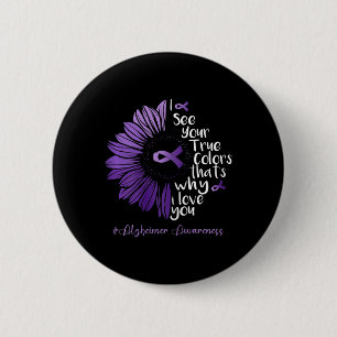 Badge Rond 5 Cm Je Vois Votre Vrai Couleur Heimerheimer Sunflower