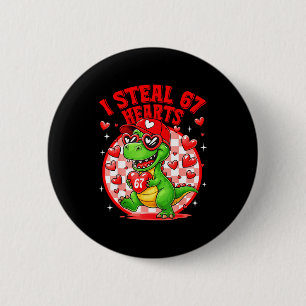 Badge Rond 5 Cm Je vole 67 cœurs Saint-Valentin 67 Meme 6 7 T-re