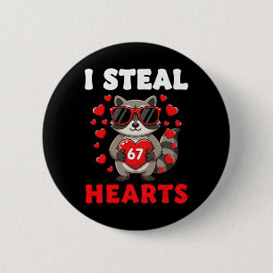 Badge Rond 5 Cm Je vole 67 cœurs Saint-Valentin 67 Meme Garçons 6