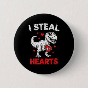 Badge Rond 5 Cm Je vole des cœurs 67 Saint-Valentin 67 Meme 6 7 T-