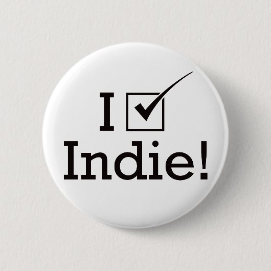 Badge Rond 5 Cm Je vote indépendant (Devant)