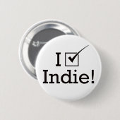 Badge Rond 5 Cm Je vote indépendant (Devant & derrière)