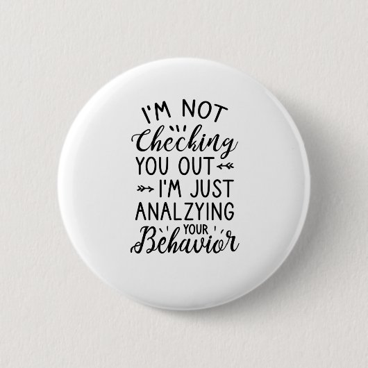Badge Rond 5 Cm Je vous analyse (Devant)