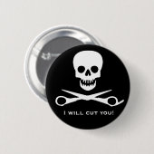 Badge Rond 5 Cm Je vous couperai (Devant & derrière)