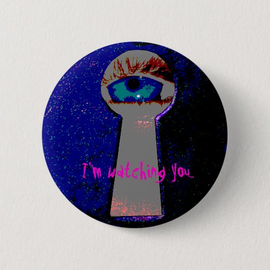 Badge Rond 5 Cm Je vous observe. (Devant)