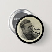 Badge Rond 5 Cm Jean-Paul Sartre (Devant & derrière)