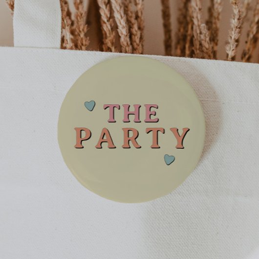 Badge Rond 5 Cm JEAN Retro 70's The Party Bachelorette Group