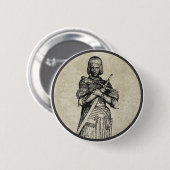 Badge Rond 5 Cm Jeanne D'Arc (Devant & derrière)