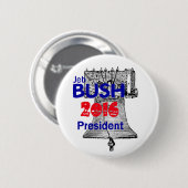 Badge Rond 5 Cm Jeb Bush 2016 (Devant & derrière)
