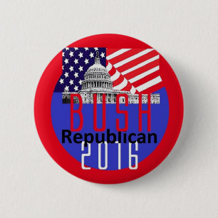 Badge Rond 5 Cm Jeb Bush 2016