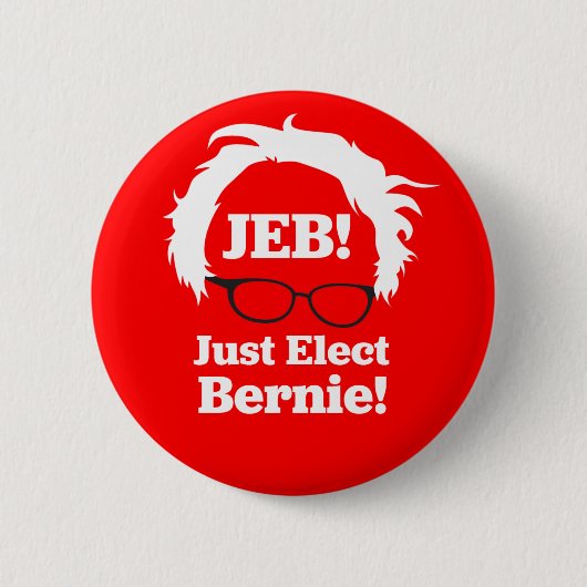 Badge Rond 5 Cm JEB : Élisez juste Bernie (les ponceuses) (Devant)