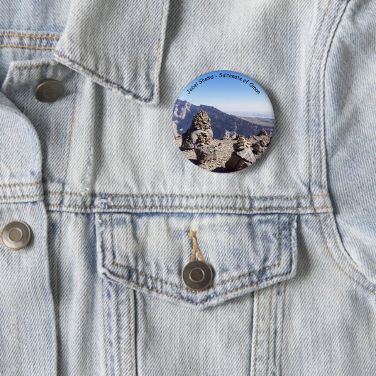 Badge Rond 5 Cm Jebel Shams - Sultanat d'Oman (En situation)