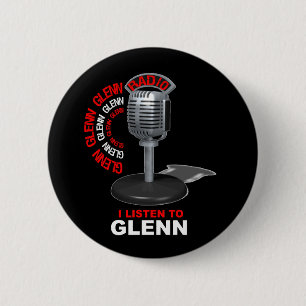 Badge Rond 5 Cm J'écoute Glenn Beck
