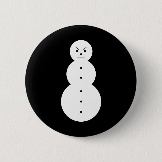 Badge Rond 5 Cm Jeezy Snowman - Hiphop Angry Snowman Jeezy Christm (Devant)