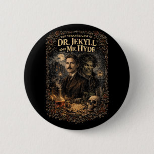 Badge Rond 5 Cm Jekyll et Hyde