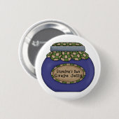 Badge Rond 5 Cm Jelée de raisin 2 (Devant & derrière)