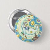 Badge Rond 5 Cm JELLY BEAN RÊVES EASTER BUNNY RABBIT BOUTON Round (Devant & derrière)