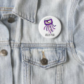 Badge Rond 5 Cm Jelly-fish Drôle Jelly Jar Pun (En situation)