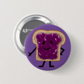 Badge Rond 5 Cm Jelly Sandwich Buddy (Devant & derrière)