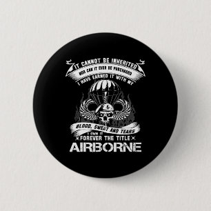 Badge Rond 5 Cm J'En Ai Le Titre De Ranger D'Armée Aéroporté Ve