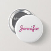 Badge Rond 5 Cm Jennifer, pour Jennifer (Devant & derrière)