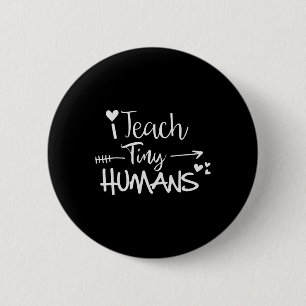 Badge Rond 5 Cm J'Enseigne À Minuscules Humains Ck À L'École Mater