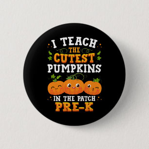 Badge Rond 5 Cm J'enseigne les Citrouilles d'Halloween les plus co