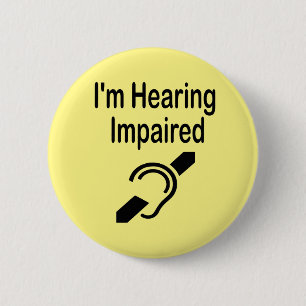Badge Rond 5 Cm J'entends mal