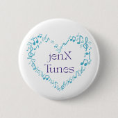 Badge Rond 5 Cm jenX Tunes (Devant)