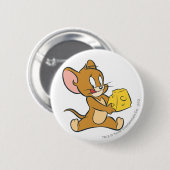 Badge Rond 5 Cm Jerry aime son fromage (Devant & derrière)