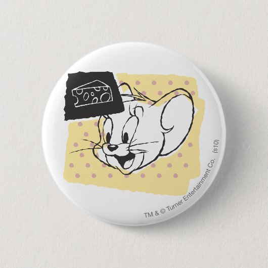 Badge Rond 5 Cm Jerry Cheese (Devant)
