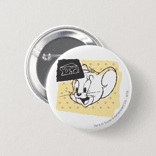 Badge Rond 5 Cm Jerry Cheese (Devant & derrière)