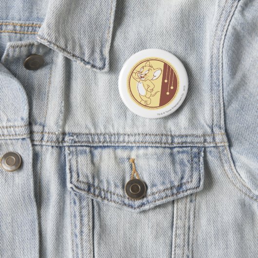 Badge Rond 5 Cm Jerry En Cercle (En situation)