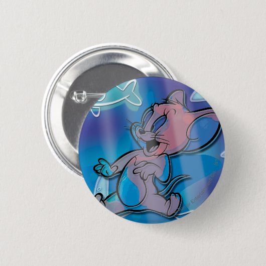 Badge Rond 5 Cm Jerry Trippy Fish (Devant & derrière)