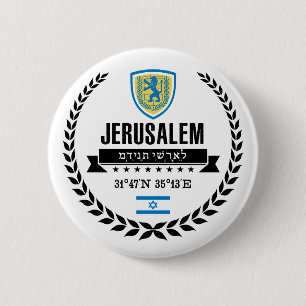 Badge Rond 5 Cm Jérusalem