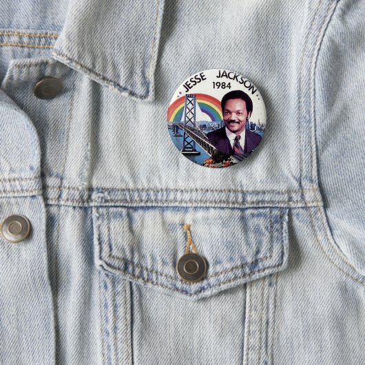 Badge Rond 5 Cm Jesse Jackson - bouton (En situation)