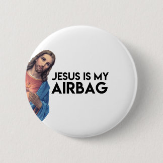 Badge Rond 5 Cm Jesuis est mon Airbag