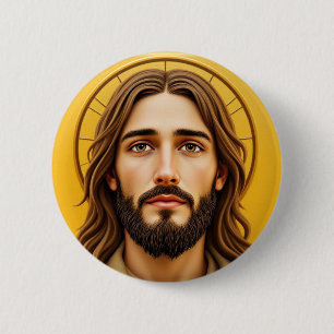 BADGE ROND 5 CM JESUS