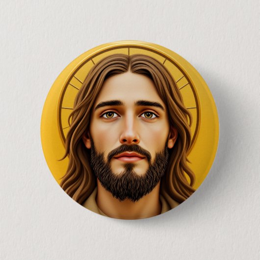 BADGE ROND 5 CM JESUS (Devant)