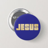 Badge Rond 5 Cm Jésus (Devant & derrière)
