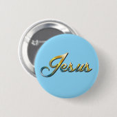 Badge Rond 5 Cm Jésus (Devant & derrière)