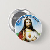 Badge Rond 5 Cm Jésus (Devant & derrière)