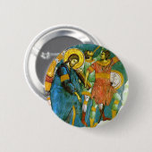 Badge Rond 5 Cm Jésus (Devant & derrière)