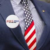 Badge Rond 5 Cm Jésus 2024 Notre SEUL Espoir Présidentiel