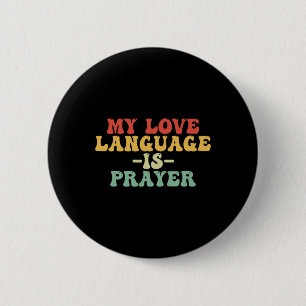 Badge Rond 5 Cm Jésus Chemise Pâques Chrétienne Ma Langue D'Amour 