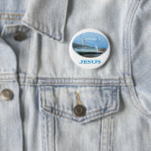 Badge Rond 5 Cm Jésus chrétien (En situation)