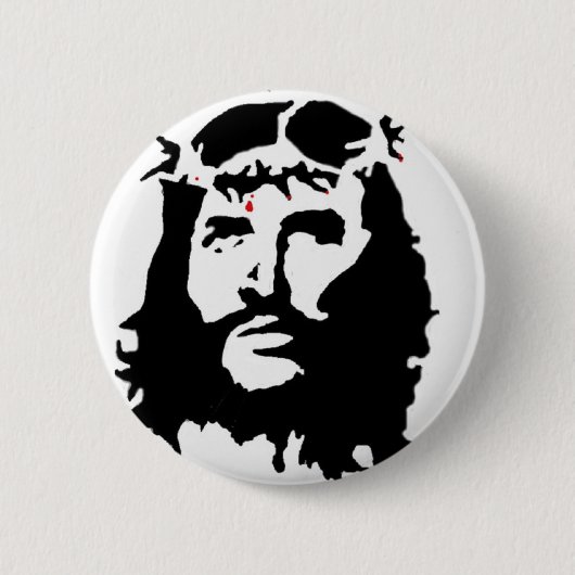 Badge Rond 5 Cm Jésus-Christ-révolution (Devant)