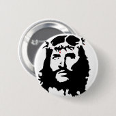 Badge Rond 5 Cm Jésus-Christ-révolution (Devant & derrière)