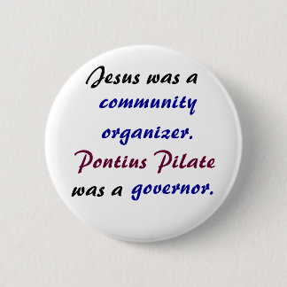 Badge Rond 5 Cm Jésus contre Pontius Pilate